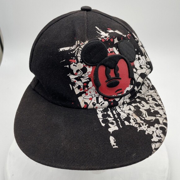 Official Disney Parks Angry Mickey Mouse Graffiti baseball cap - youth size  hat - Picture 2 of 11